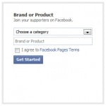 marca, producto o servicio en facebook