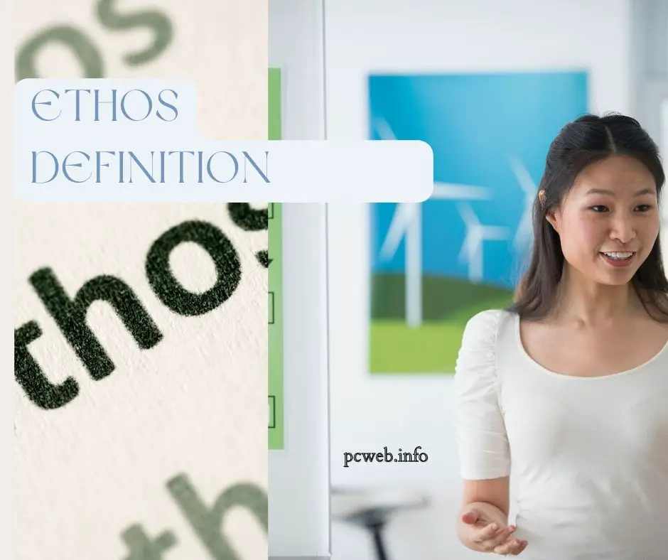 Ethos definition: literature, rhetoric, public speaking, in writing