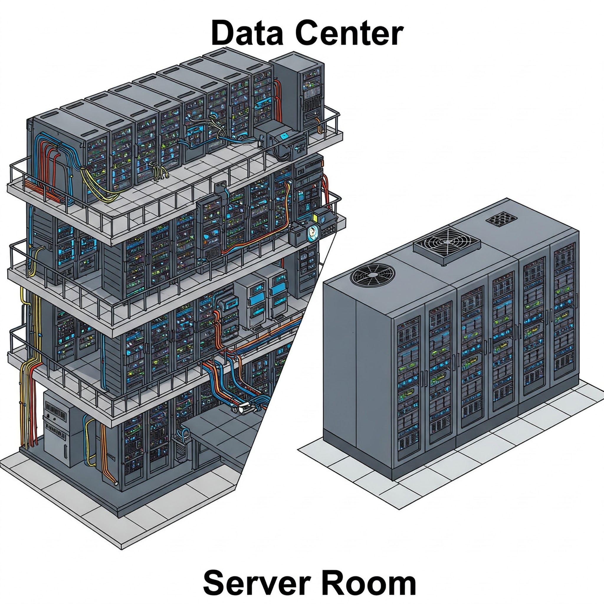 Centro De Datos Vs Sala De Servidores (Server Room): ¿Cuál Es La Mejor Opción?